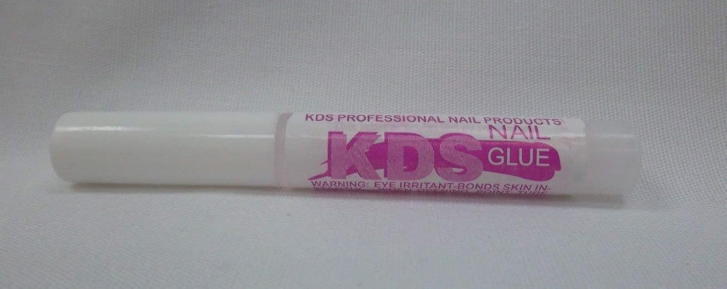 10 pcs KDS Nail Tip Glue - Adhesive Super Bond For Acrylic Nails Tips - 0.07 oz for each glue