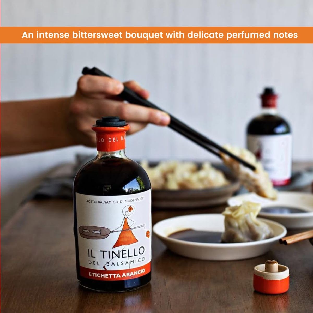 IL TINELLO, Aceto Balsamico di Modena IGP, Orange Label, (8.5 fl oz) 250ml