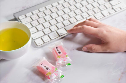 viral Yaasan Kyoto Uji Sakura Mochi Candies - Traditional Japanese Cherry Blossom Rice Cakes (300g)