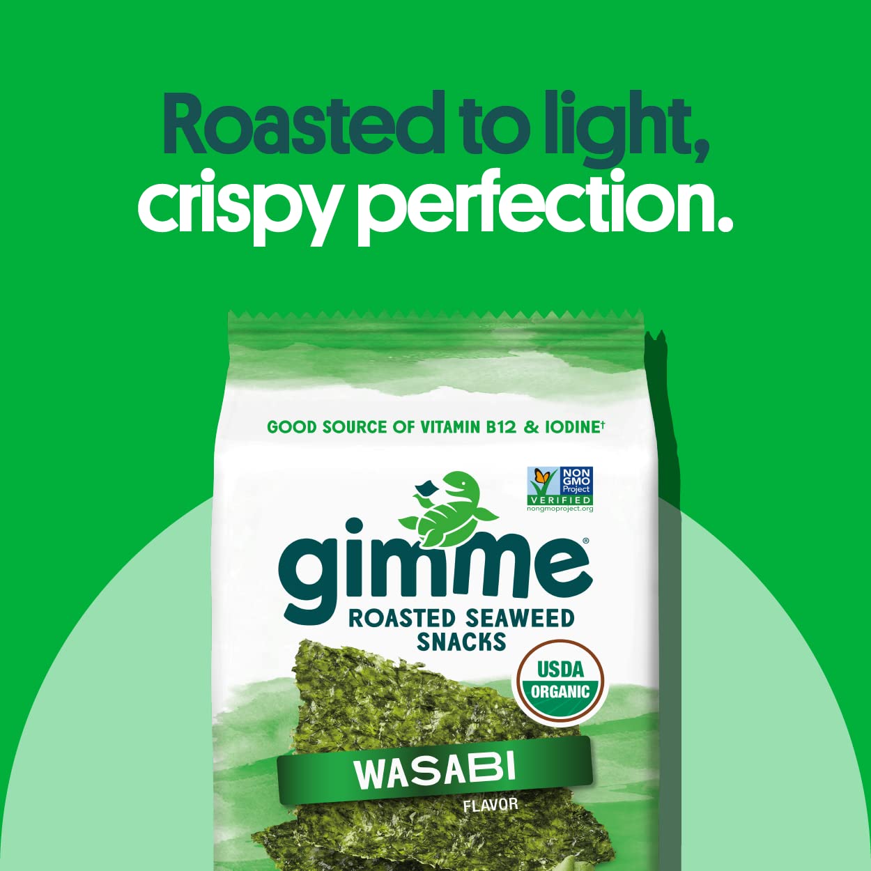 Viral gimMe Organic Roasted Seaweed Snacks - TikTok Famous Healthy Snack | Product of Korea