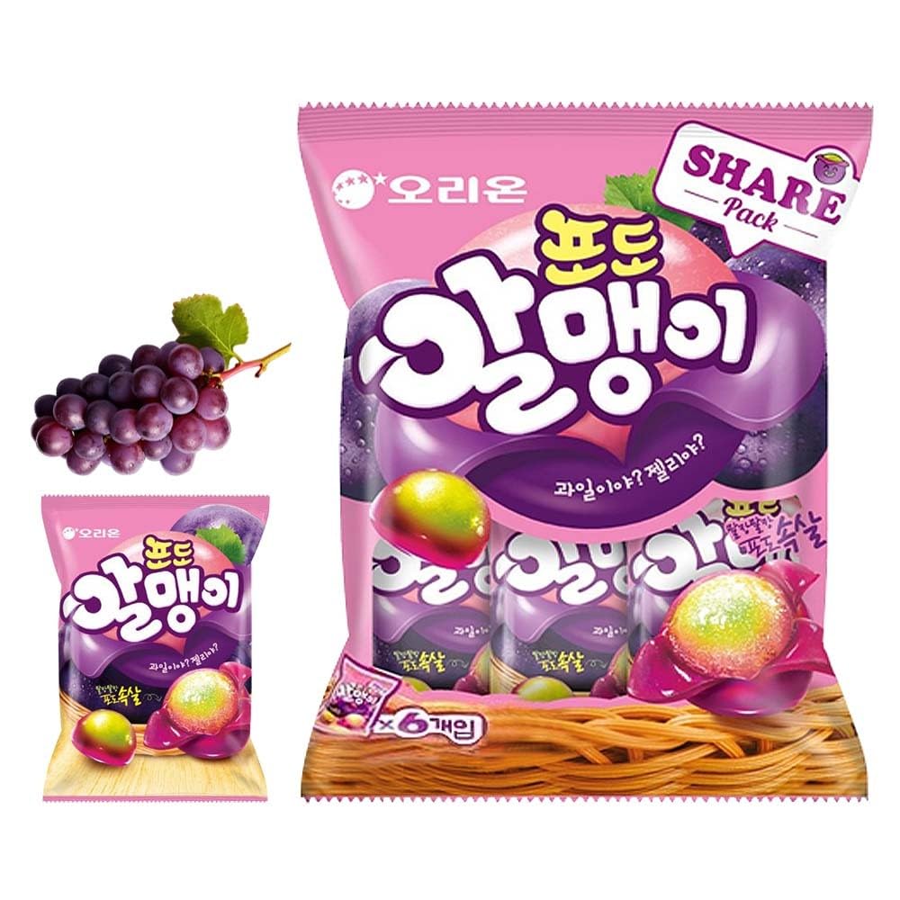 Viral on TikTok Korean Fruit Jelly Candy - 5 Flavor Mix - Chewy Gummy Snacks