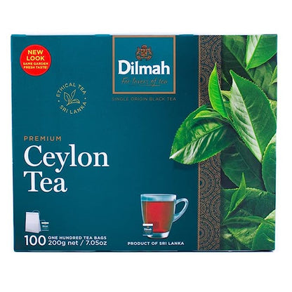 Dilmah Premium Ceylon Tea – 100 Tea Bags of Fine Sri Lankan Black Tea