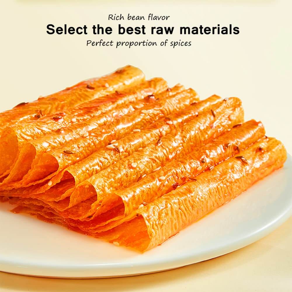 TikTok Viral - Chinese Latiao Spicy Gluten Strips, Authentic Vegan Snack 5.5oz | Wei Long