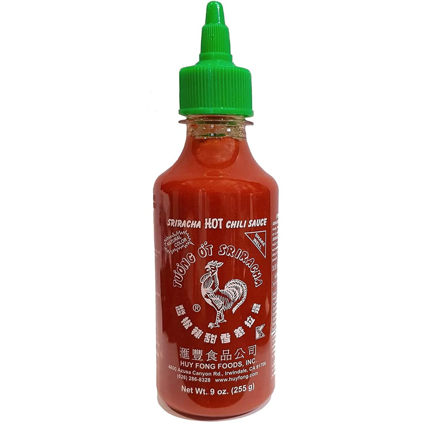 Huy Fong Sriracha Chili Sauce, 9 Ounce (255g) Bottle