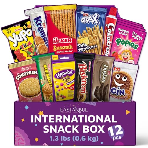 Premium International Snack Box - 12 Full-Size Global Treats | World Snacks