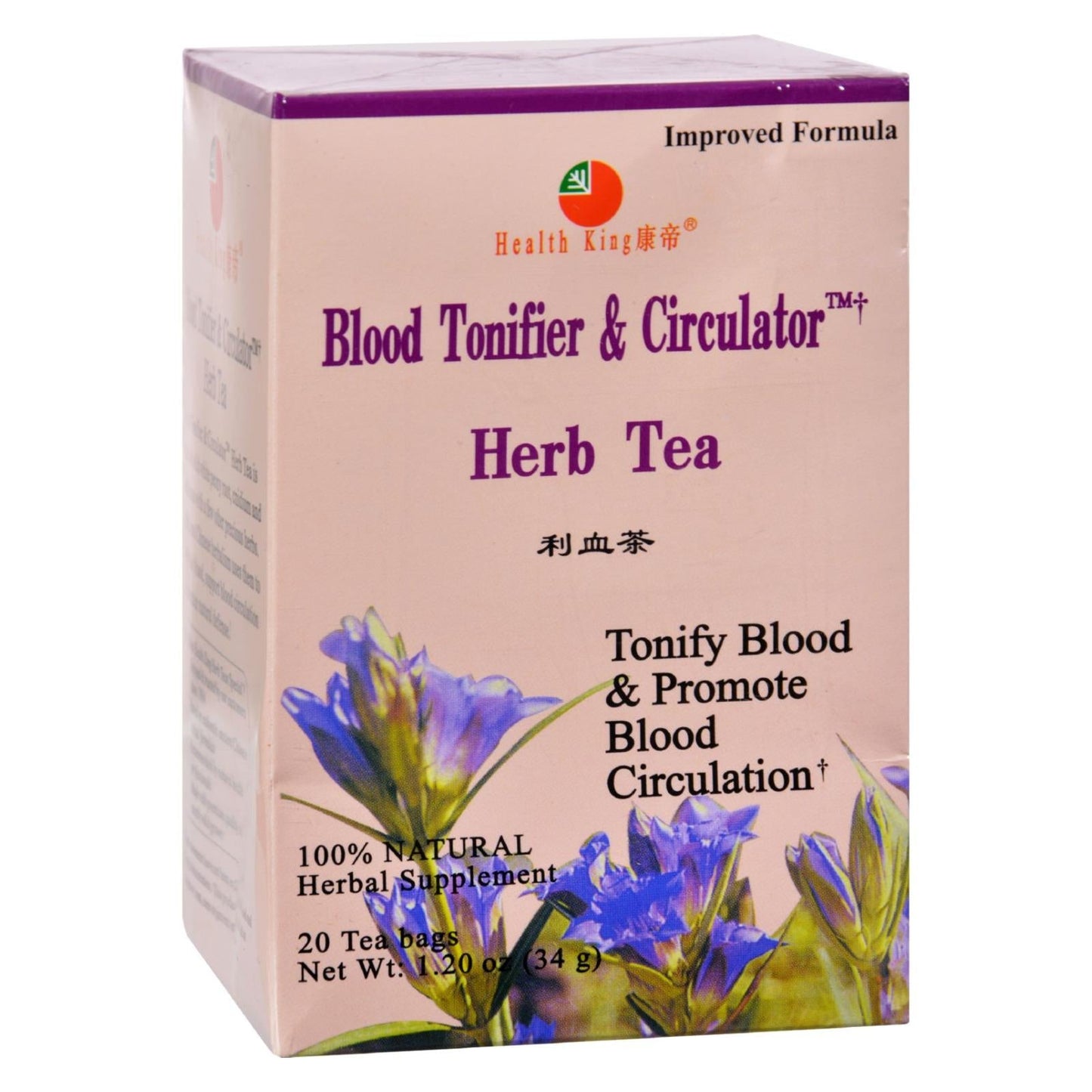 Blood Tonifier & Circulator Herb Tea - 20 Bags