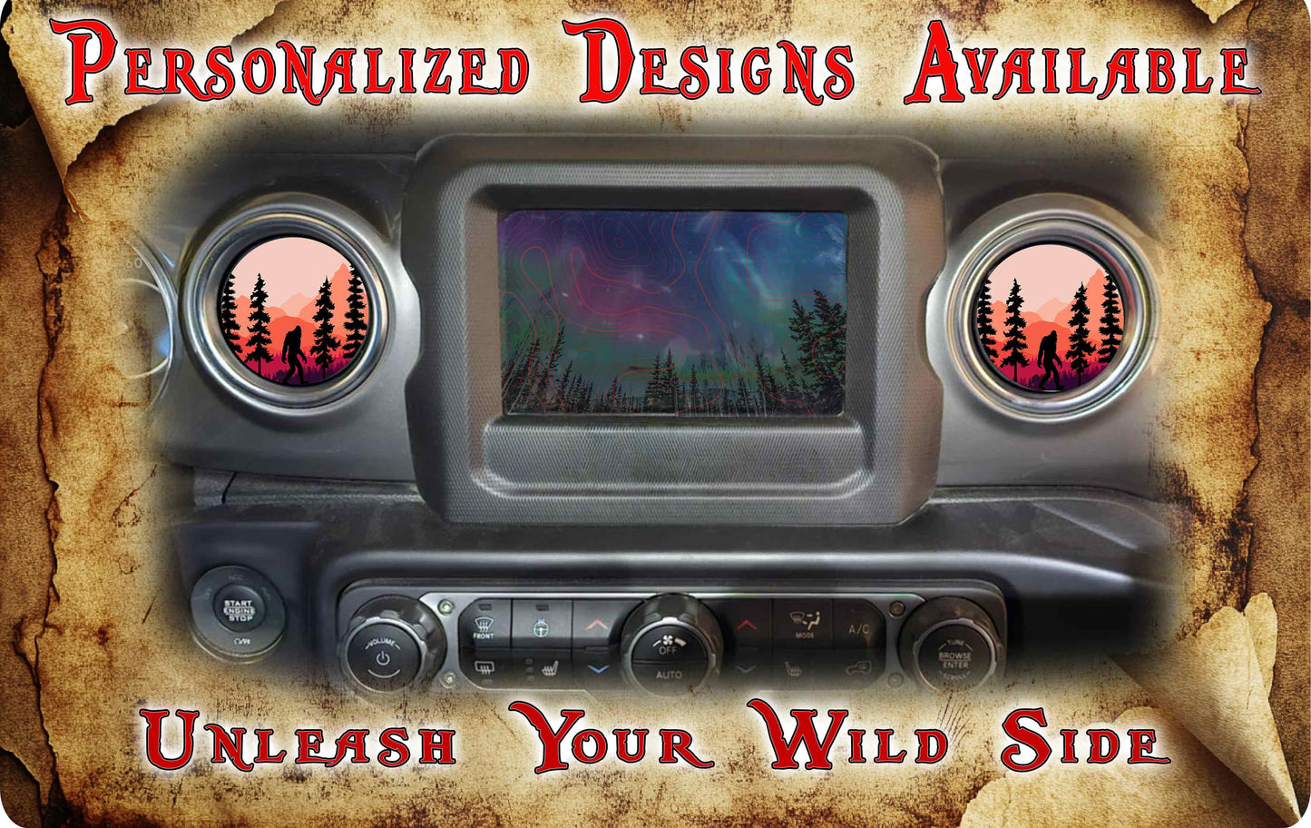 Steering wheel decal Sasquatchy