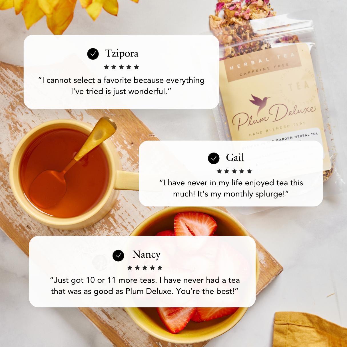 Plum Deluxe Tea Pears and Cinnamon Herbal Tea