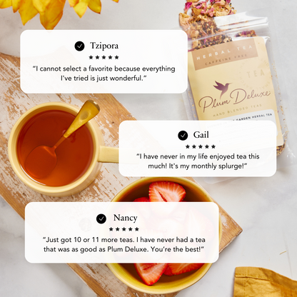 Plum Deluxe Tea Huckleberry Happiness Black Tea