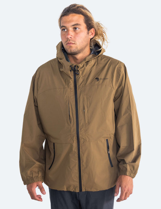 Waterproof Rain Jacket With A Waterproof Pocket