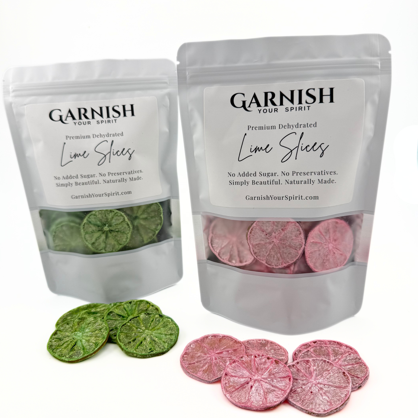 Wicked Inspired Pink and Green Luster Dust Dried Lime Garnish Set 2 Pack