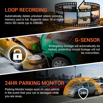 Rexing V1P 4K Dual Channel Dash Cam 4K+1080p with Wi-Fi