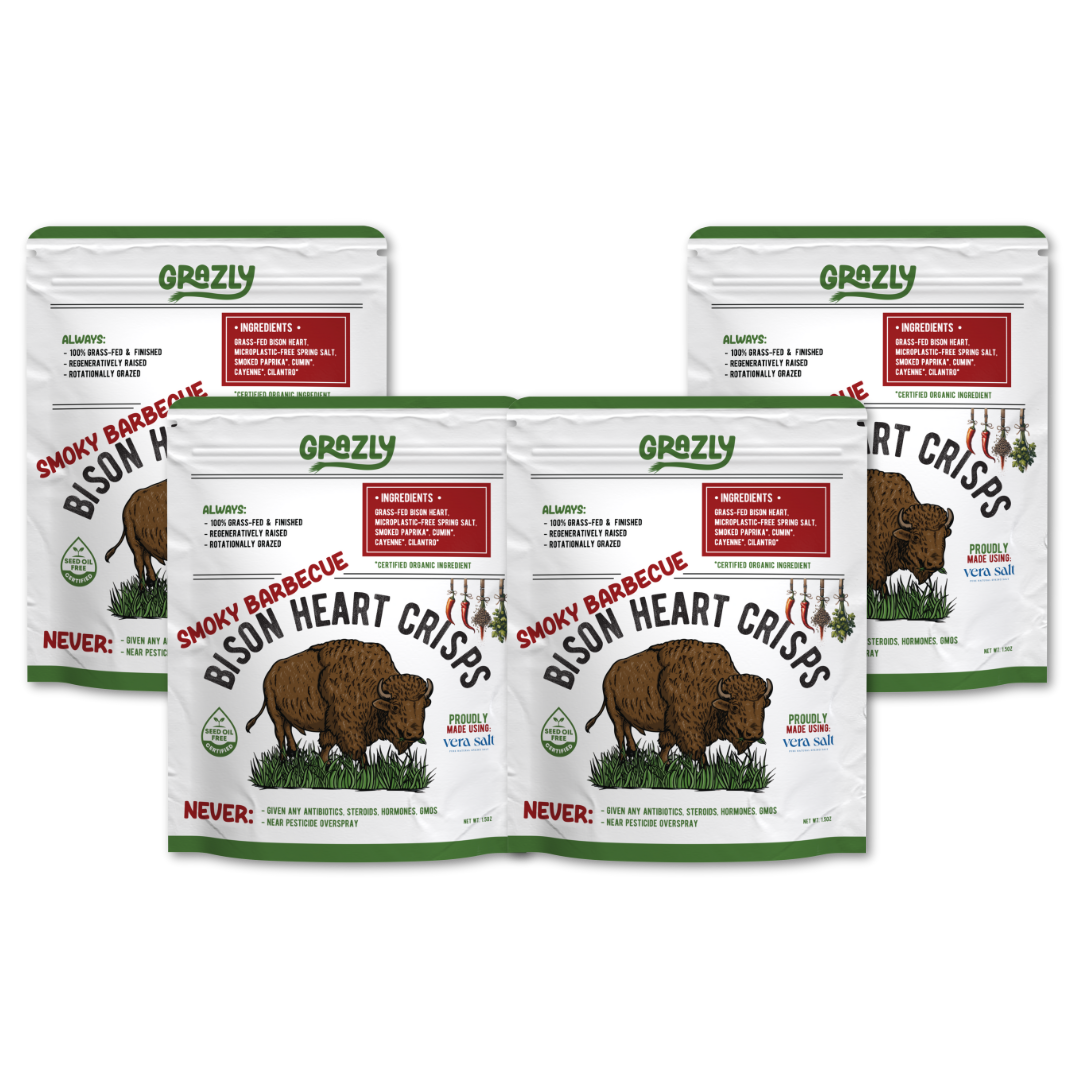 Bison Heart Crisps - 100% Grass-Fed/Finished