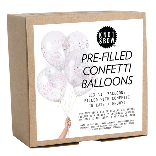 Knot & Bow - Pre-Filled Confetti Balloons (6CT)