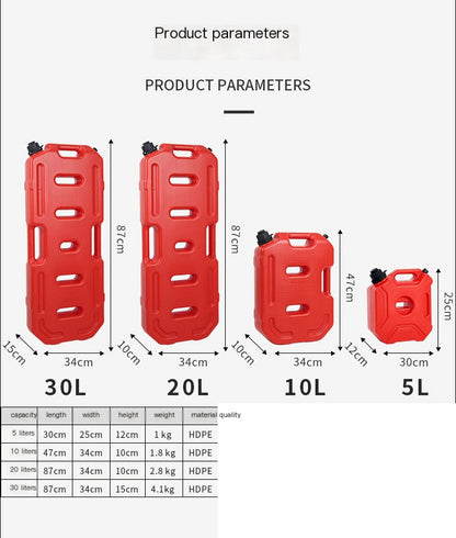 Style Loft Collection AutoStyle Slim Gasoline and Diesel Fuel Tank with Hose