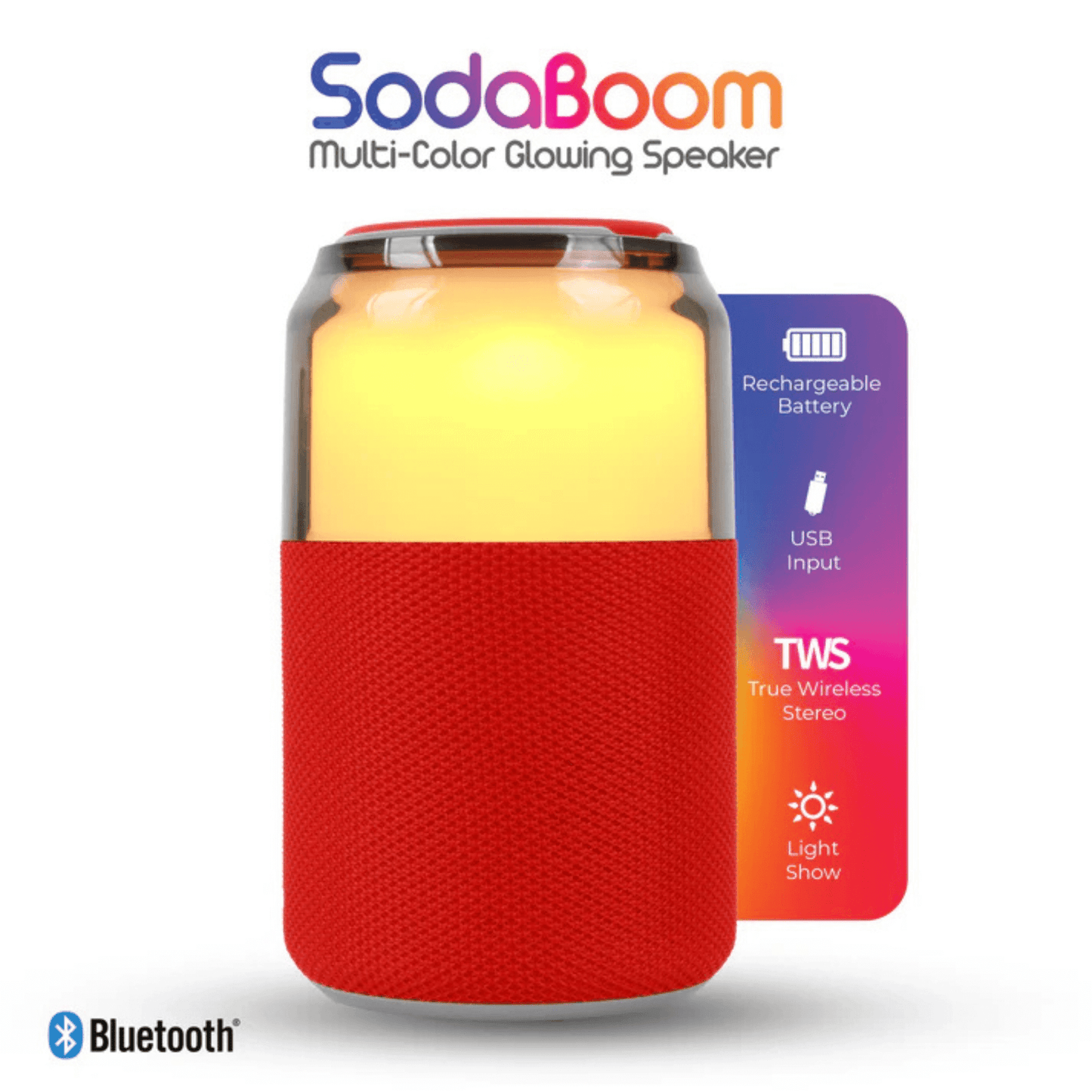 Supersonic SodaBoom Portable Bluetooth Speaker