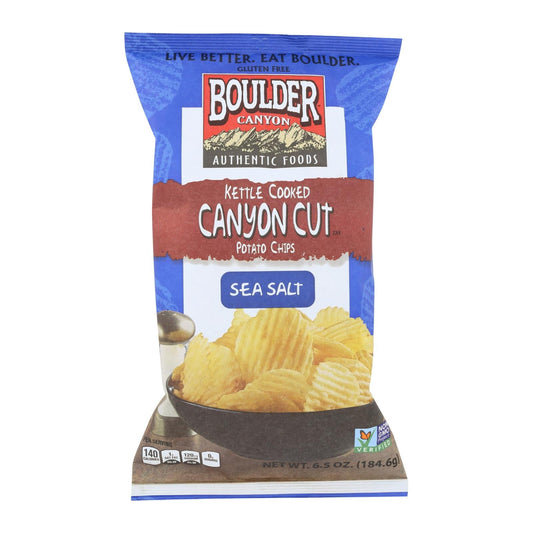 Boulder Canyon Kettle Cooked Potato Chips, Case of 12