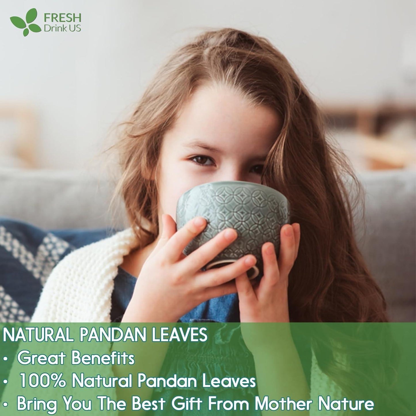 Natural Pandan Leaves Dried, Pandan Leaf Powder, 100% Pure Dried Pandan Leaves, Pandan Leaf Tea, No Additives, No Caffeine, Vegan