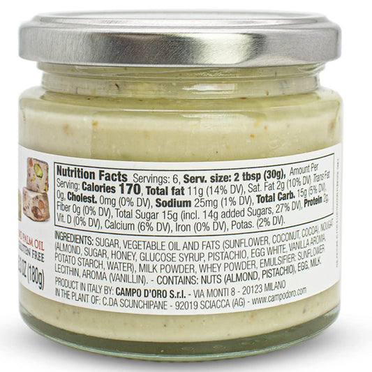 Campo D'Oro, Nougat Butter Sweet Cream Spread, 6.35 oz