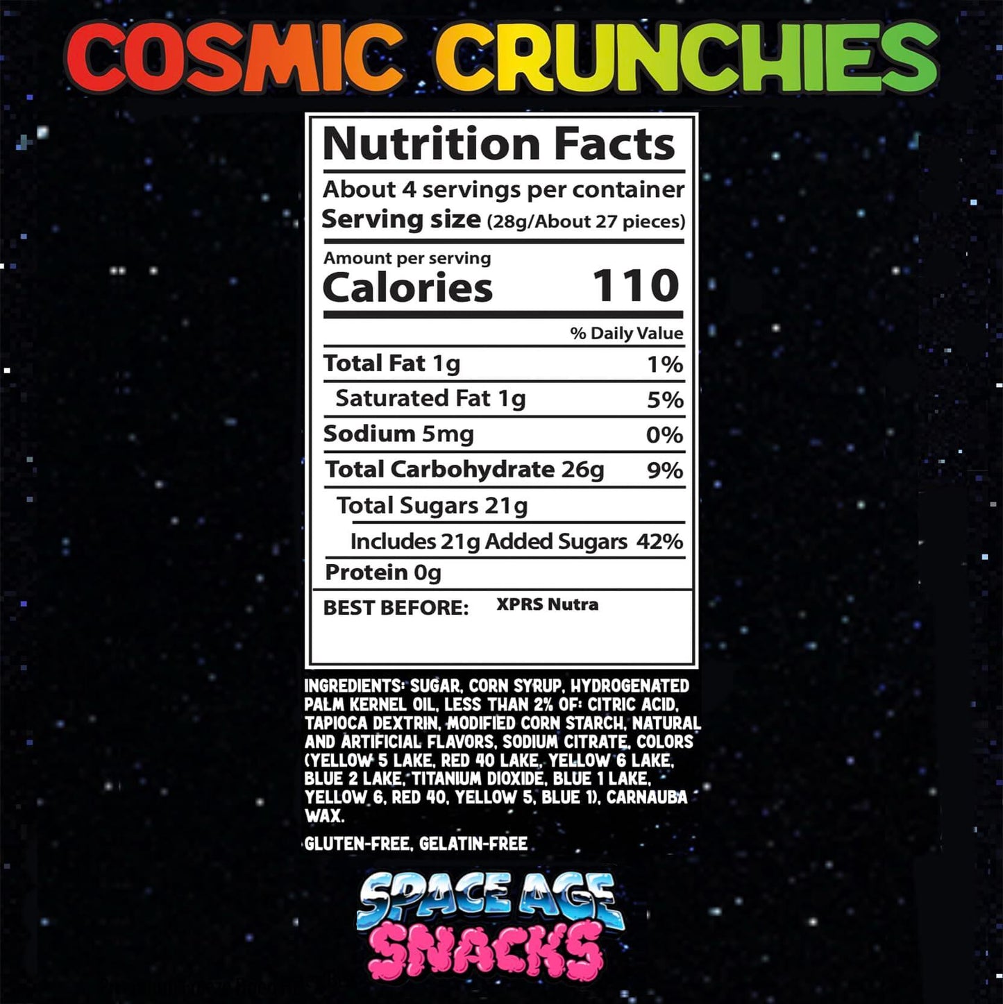 TikTok Cosmic Crunchies Freeze-Dried Candy - Viral TikTok Crunchy Snack (4 oz)