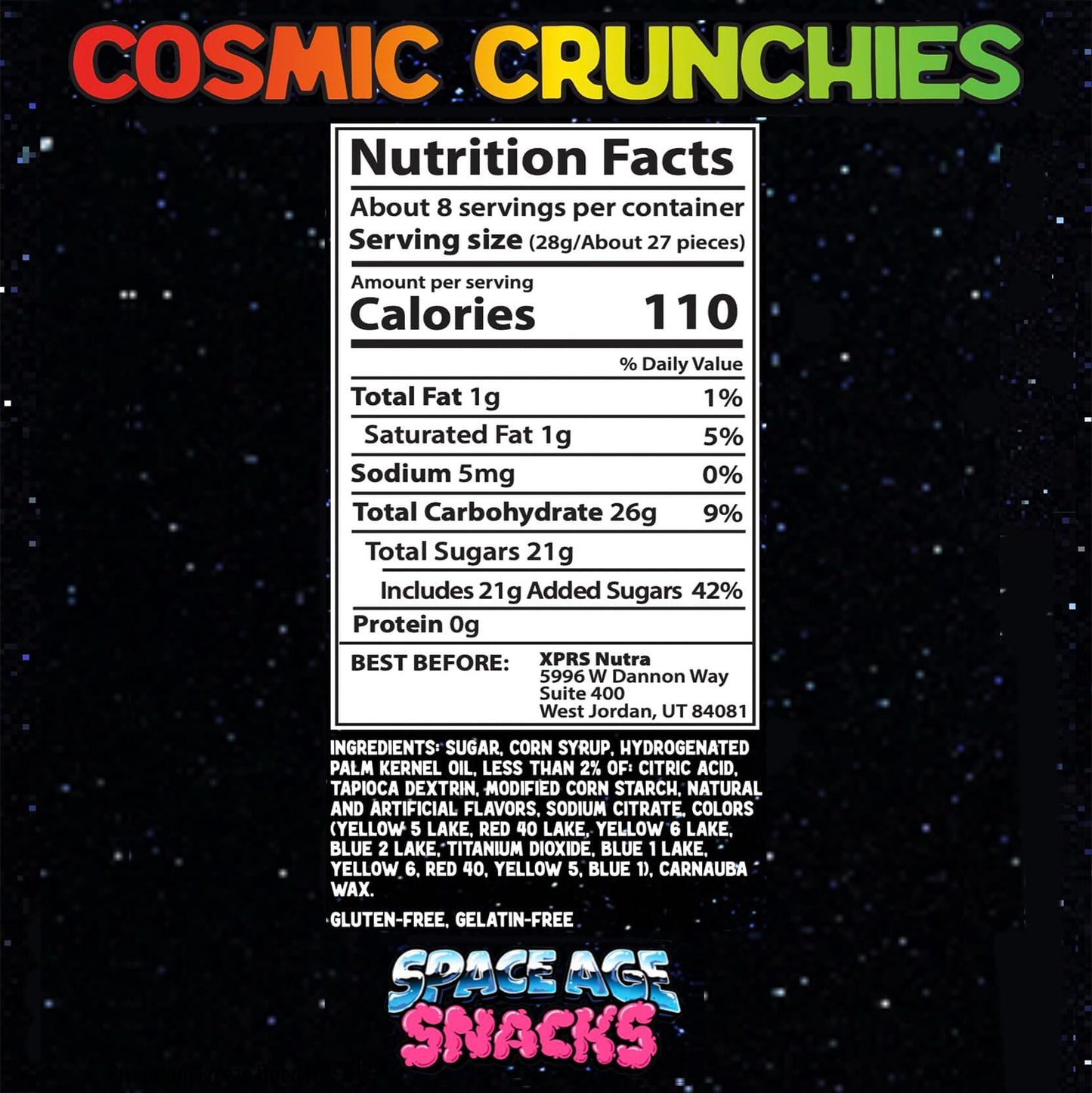 TikTok Cosmic Crunchies Freeze-Dried Candy - Viral TikTok Crunchy Snack (4 oz)