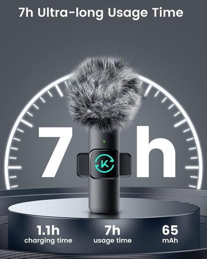 Wireless Lavalier Microphone Set: Clear Audio for iPhone, Video, Interviews & Vlogs