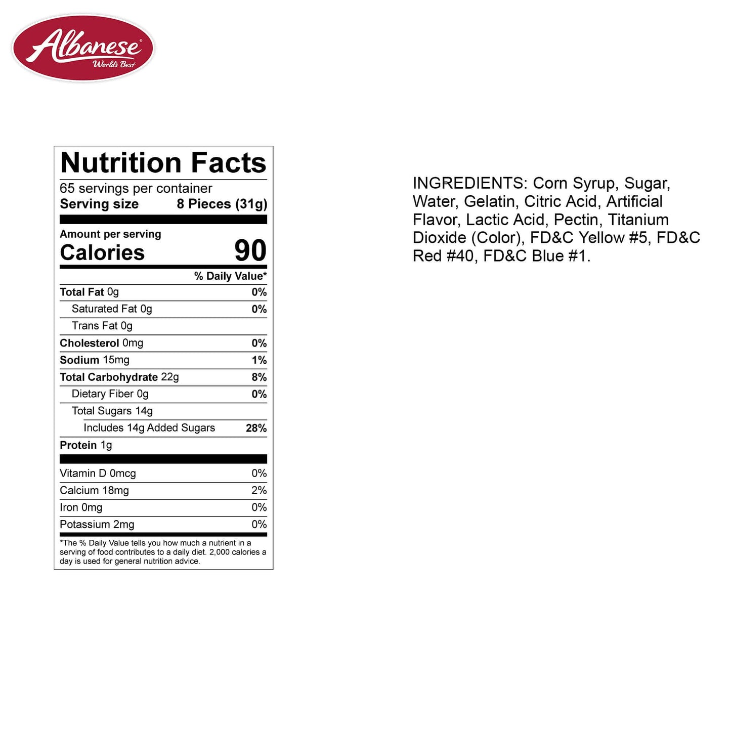 Albanese World's Best Gummi Candy - Bulk Bags - Multiple Varieties Available