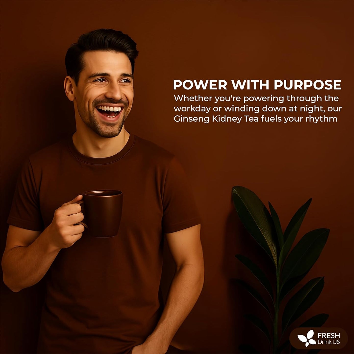 Ginseng 6 Treasures Kidney Tea, Super Kidney Cleanse Detox Tea For Men & Women, 100% Natural Roots & Berries | Caffeine-Free | Adaptogenic Blend for Energy, Wellness & Vitality Support