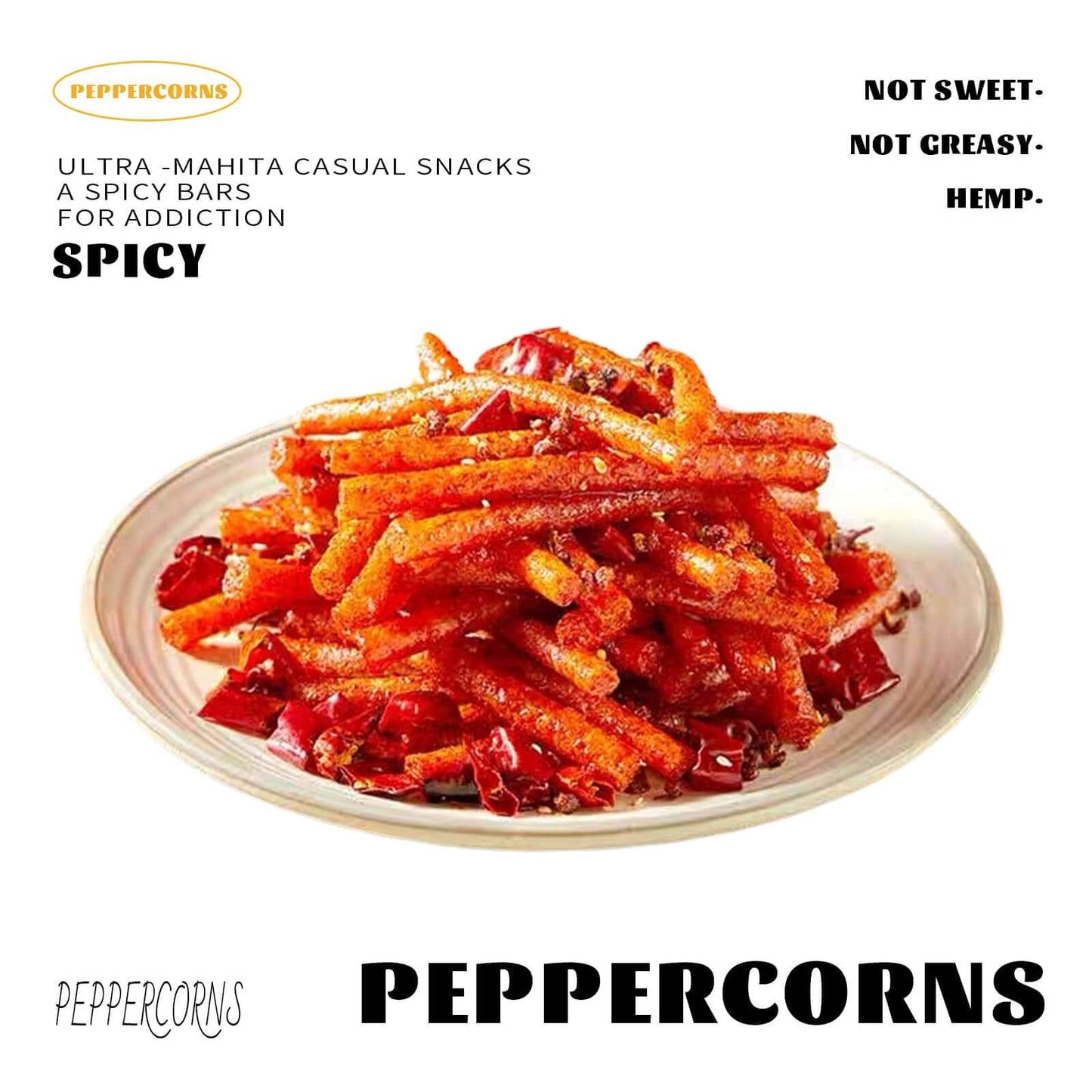 TikTok Viral - Chinese Latiao Spicy Gluten Strips, Authentic Vegan Snack 5.5oz | Wei Long