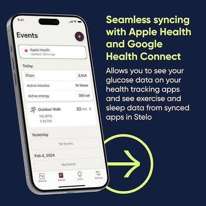 Dexcom Stelo Glucose Biosensor 2-Pack – OTC Continuous Glucose Monitor