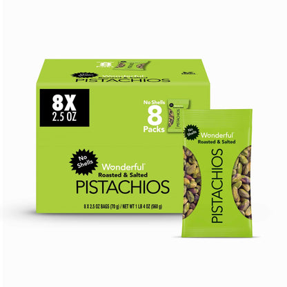 Wonderful Pistachios No Shells - Viral Flavors Variety Pack, Premium Roasted (6.75 oz)