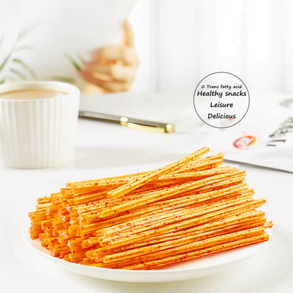 TikTok Viral - Chinese Latiao Spicy Gluten Strips, Authentic Vegan Snack 5.5oz | Wei Long