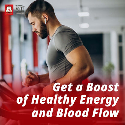 Korean Red Ginseng Energy Boost Drink with Reishi Mushroom, Ginger Extract, Goji Berry [CheongKwanJang - Hong Sam Won Plus] Caffeine Free Herbal Tea, Increase Productivity - 30 Pouches