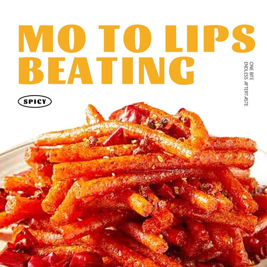 Viral TikTok Chinese Latiao Strips - Authentic Vegan Spicy Snack