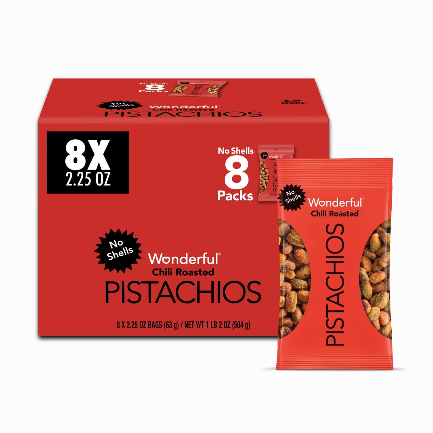 Wonderful Pistachios No Shells - Viral Flavors Variety Pack, Premium Roasted (6.75 oz)