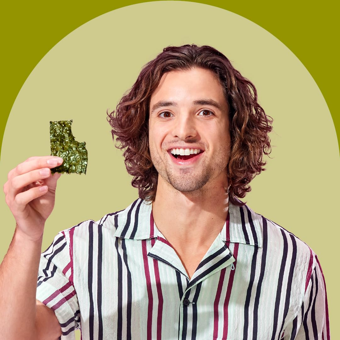 Viral gimMe Organic Roasted Seaweed Snacks - TikTok Famous Healthy Snack | Product of Korea