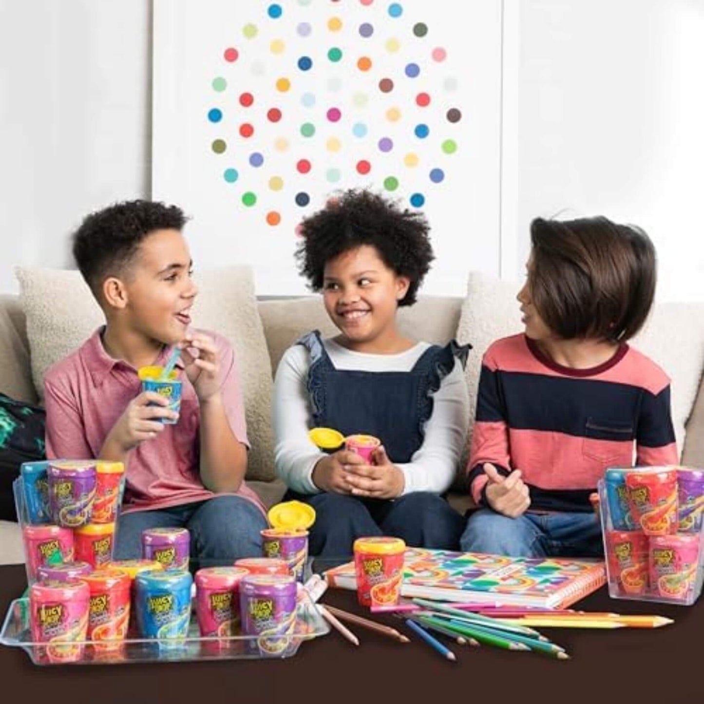 TikTok Viral - Juicy Drop Gummy Dip 'N Stix, Interactive Sour Candy 8-Pack | Sweet & Tangy Fun