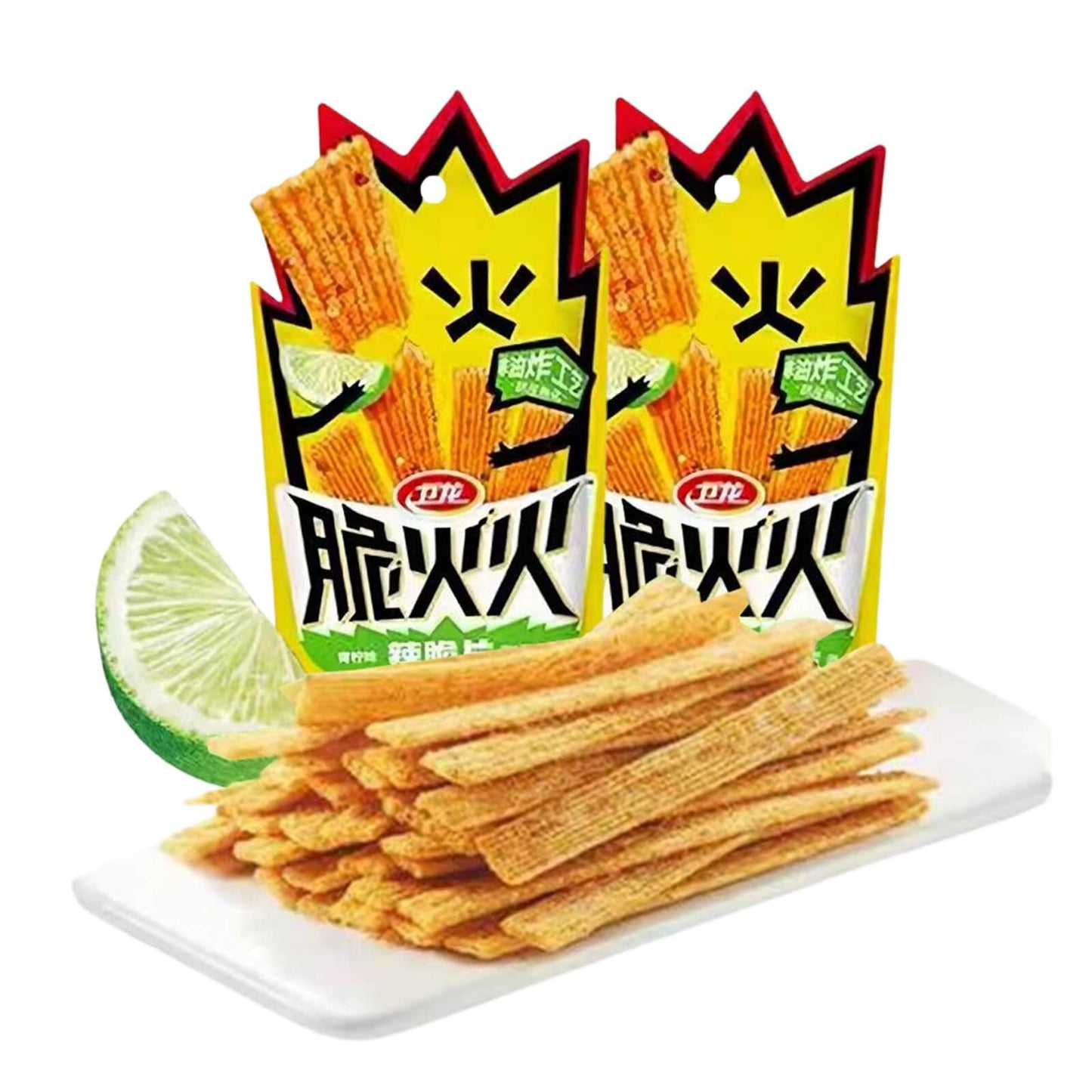 TikTok Viral - Chinese Latiao Spicy Gluten Strips, Authentic Vegan Snack 5.5oz | Wei Long