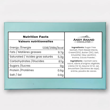Andy Anand Sugar-Free European Butter Toffee Hard Candy, 40 pc, 7 oz – Stevia Sweetened, Keto & Diabetic-Friendly Gourmet Snack Gift Box