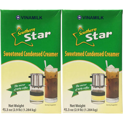 Vinamilk Southern Star Vietnamese Sweetened Condensed Creamer 45.3 Oz (2.9 Lbs)