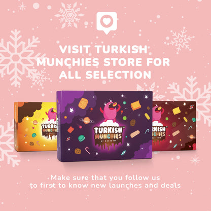 Turkish Munchies International Snack Box - 12 Premium Exotic Snacks | Imported from Turkey