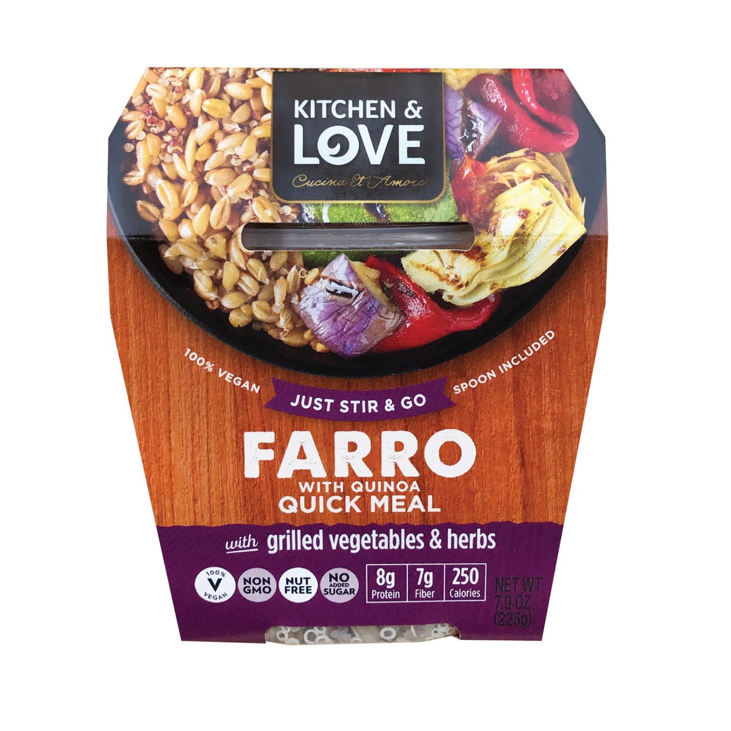 Cucina & Amore Grilled Veggies Farro 6-Pack, 7.9 Oz