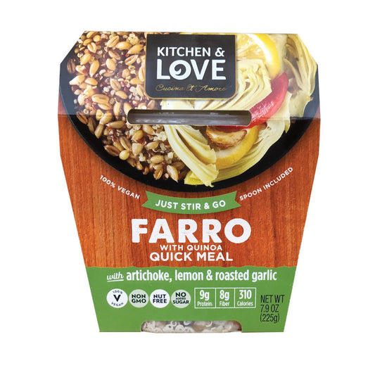 Farro with Artichoke, Lemon & Garlic - 6 Pack, 7.9 Oz