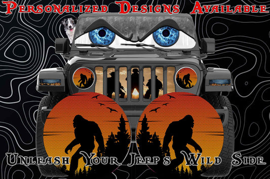 Bigfoot round headlight decals