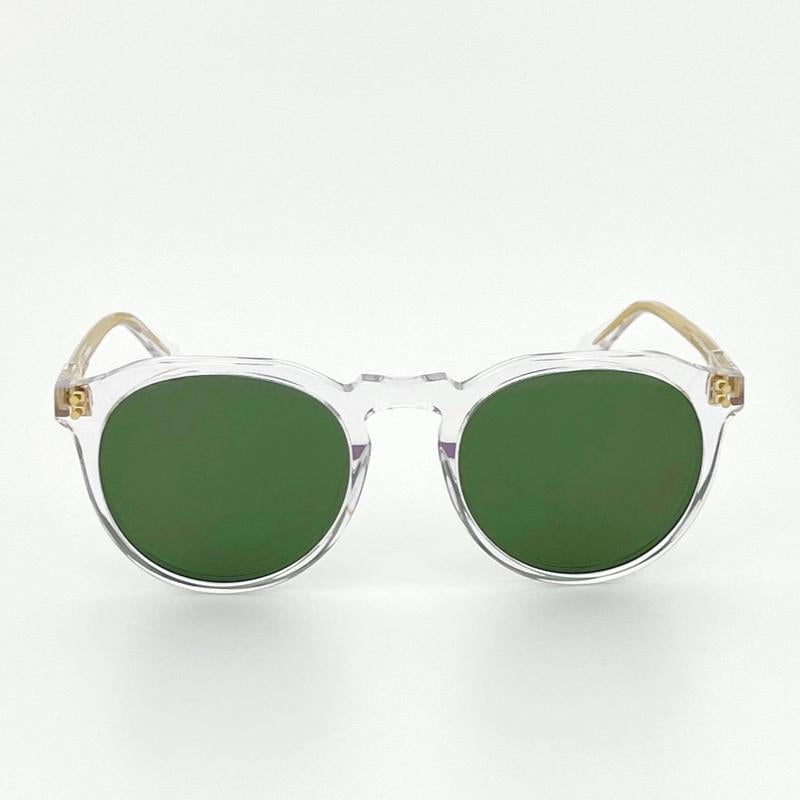 Crystal Quartz Green Acetate Polarized Unisex Sunglasses