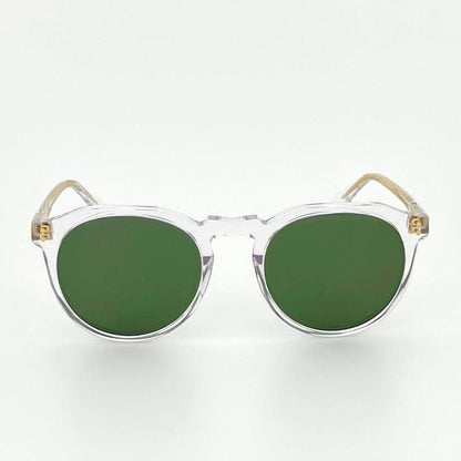 Crystal Quartz Green Acetate Polarized Unisex Sunglasses