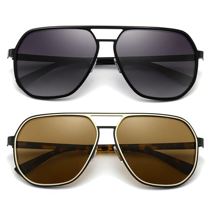 〖Dealsforyoudays〗Sungait Polygon Aviator Sunglasses for Men Polarized Trendy Square Sun Glasses Retro Pilot Shades UV Protection