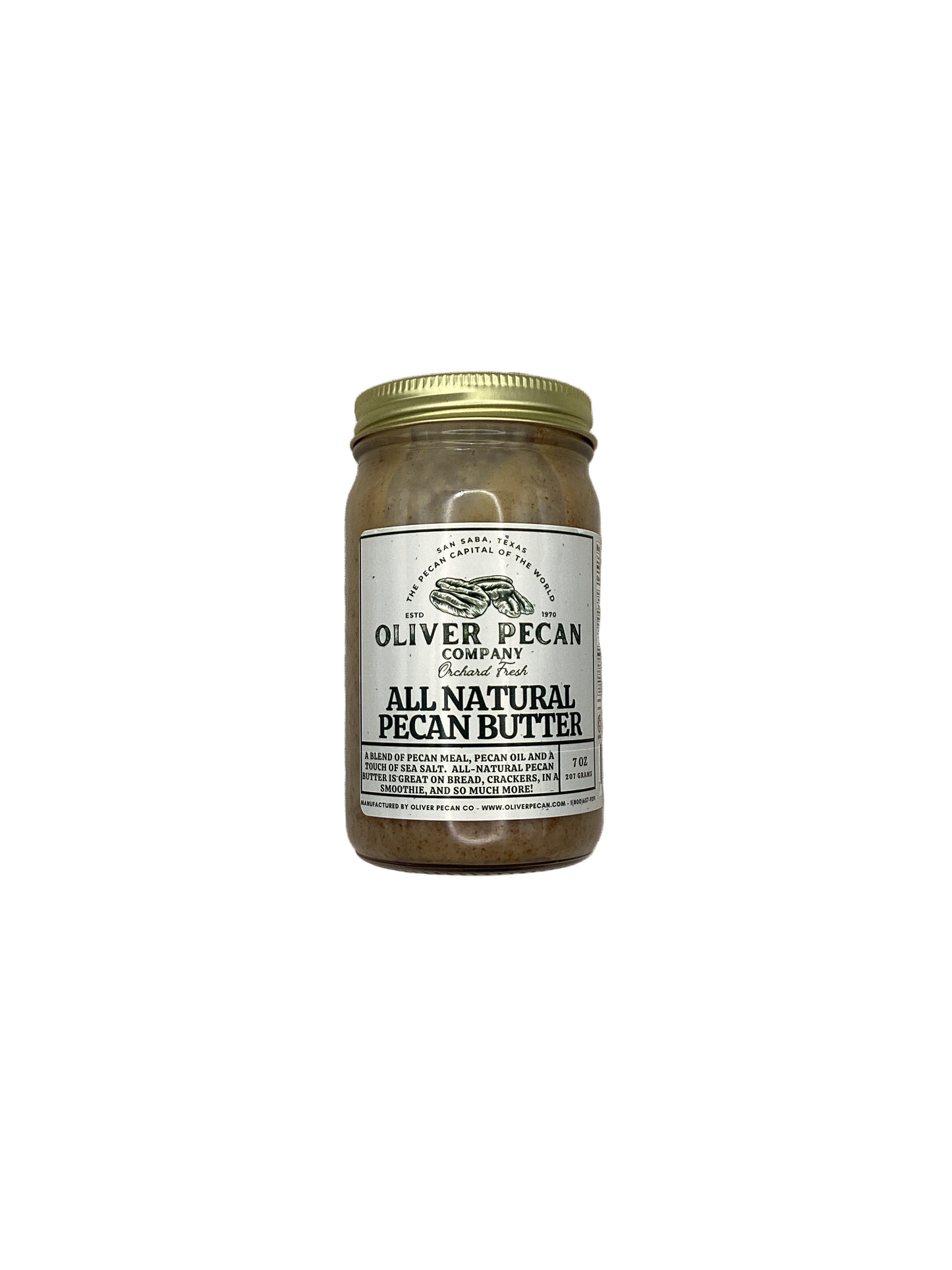 All Natural Pecan Butter - 7 oz
