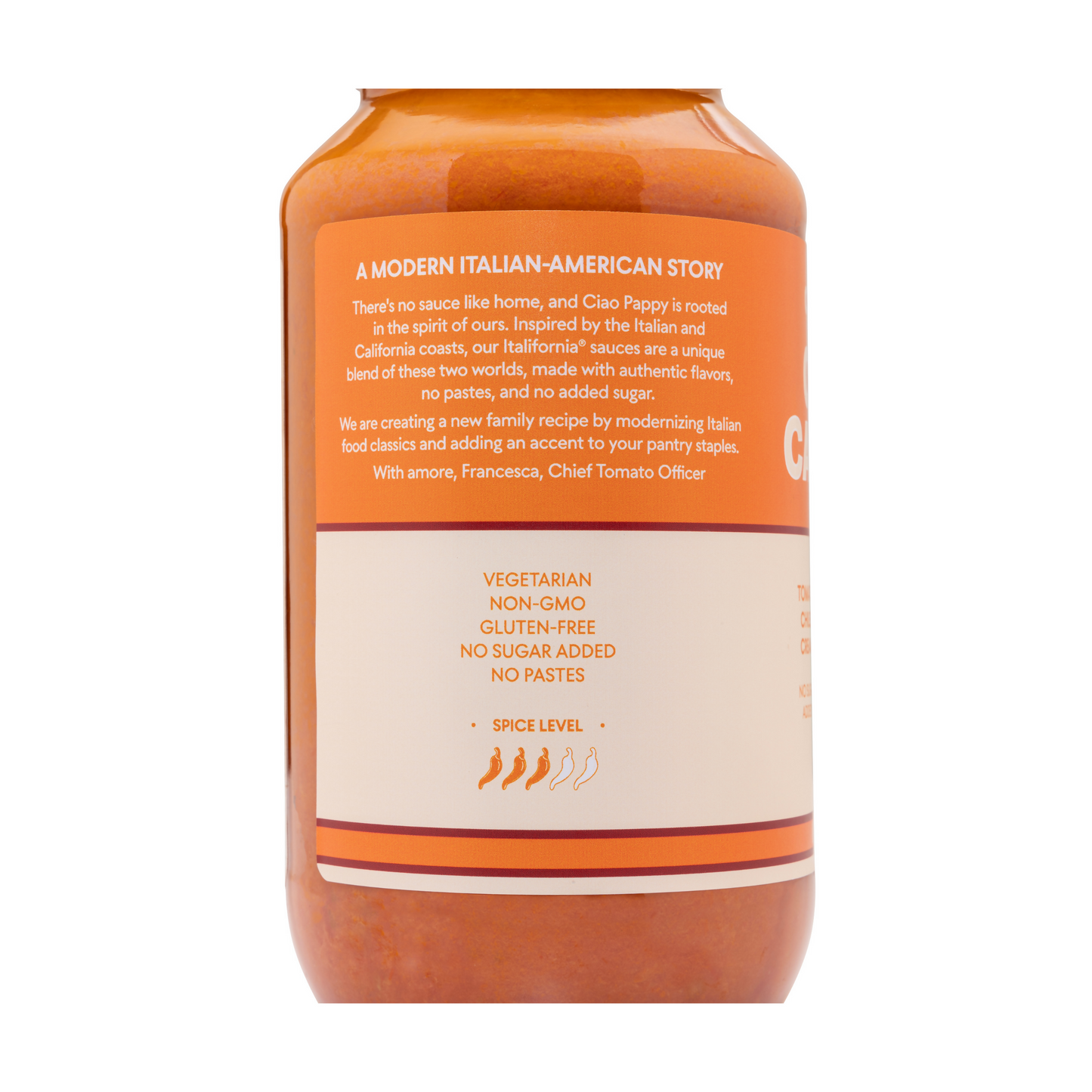 Ciao Pappy Creamy Calabrian bottle - 12 bottles case