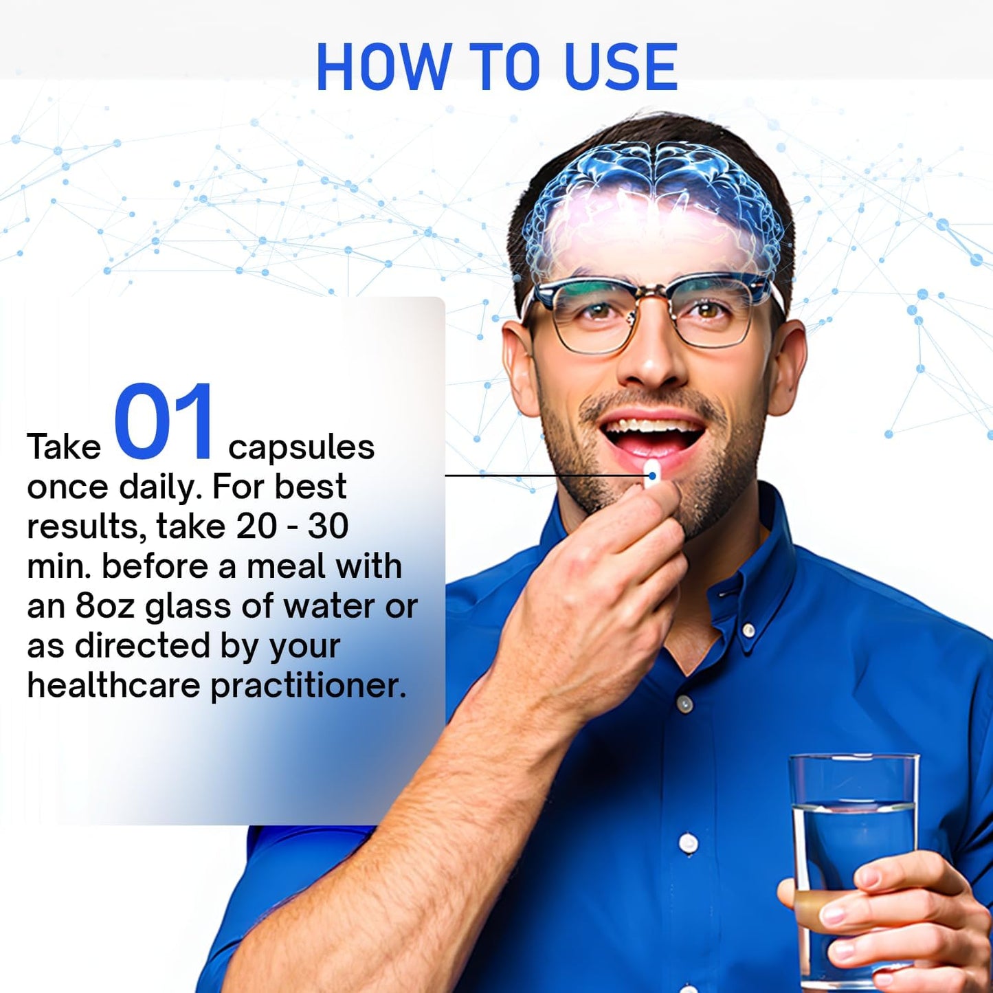 Methylene Blue Capsules - Natural Cacao and Vitamin C Ester for Added Support, Cognitive Supplement